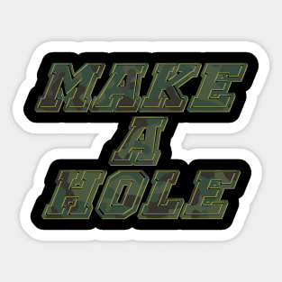 Make a hole Sticker